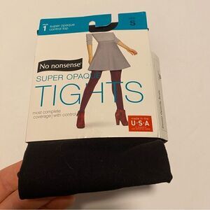No Nonsense Super Opaque Tights control top -size small